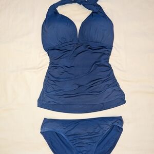 Ralph Lauren Blue Classic Bikini Halter Style